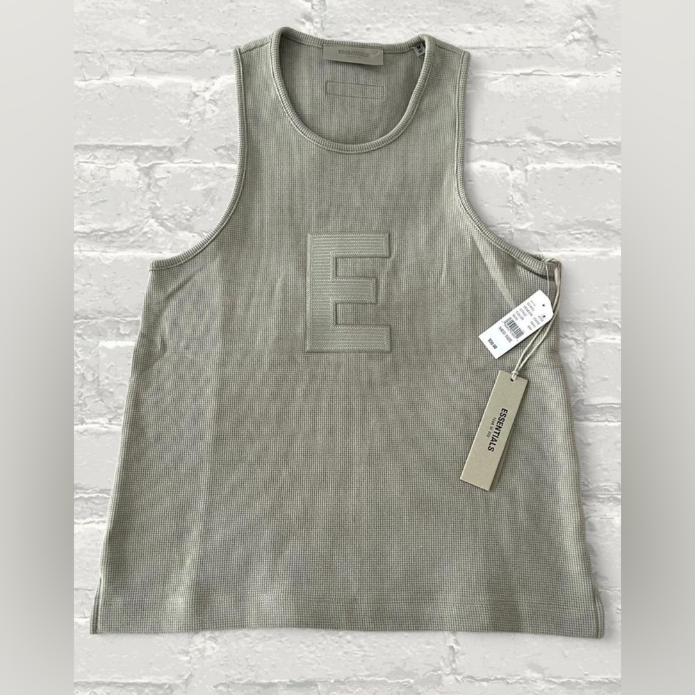 Fear of God Essentials Waffle Tank ‘Seal’ - Picture 4 of 8